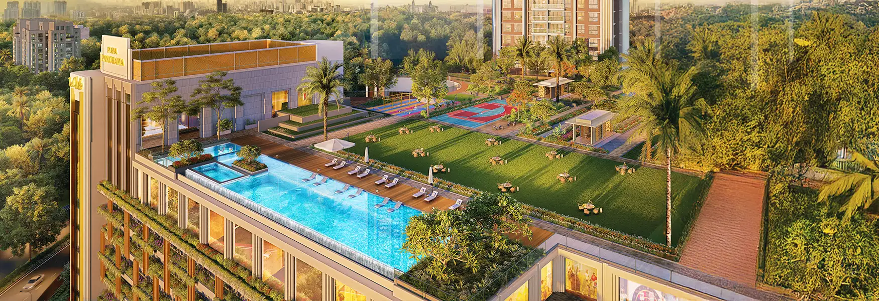 Purva Panorama Thane Balcony View